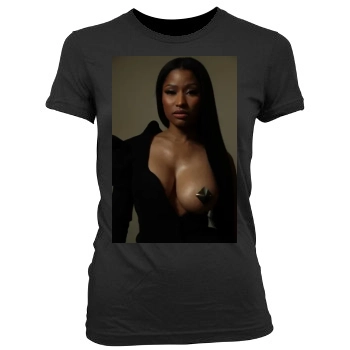 Nicki Minaj Women's Junior Cut Crewneck T-Shirt
