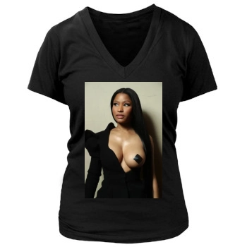 Nicki Minaj Women's Deep V-Neck TShirt