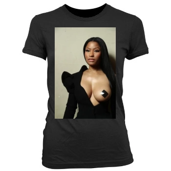 Nicki Minaj Women's Junior Cut Crewneck T-Shirt