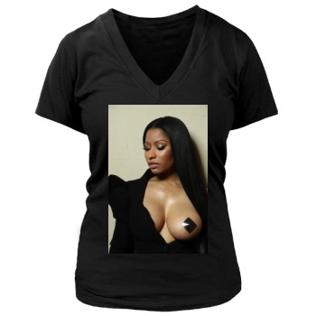 Nicki Minaj Women's Deep V-Neck TShirt