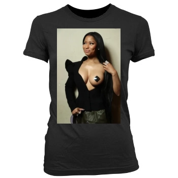 Nicki Minaj Women's Junior Cut Crewneck T-Shirt