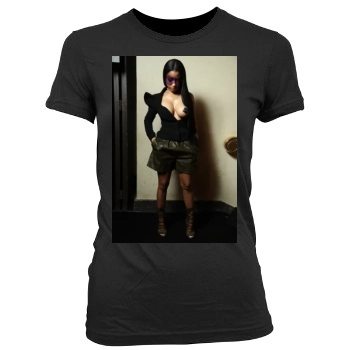 Nicki Minaj Women's Junior Cut Crewneck T-Shirt