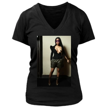 Nicki Minaj Women's Deep V-Neck TShirt