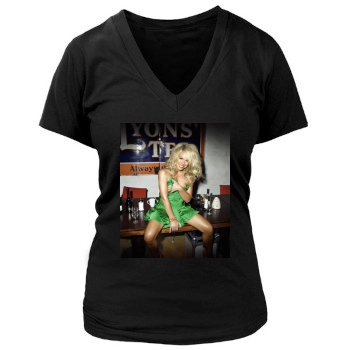 Billie Piper Women's Deep V-Neck TShirt