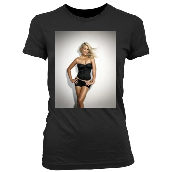 Billie Piper Women's Junior Cut Crewneck T-Shirt