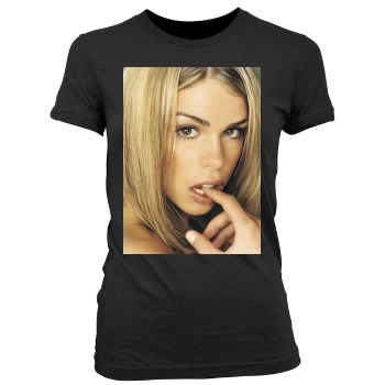 Billie Piper Women's Junior Cut Crewneck T-Shirt