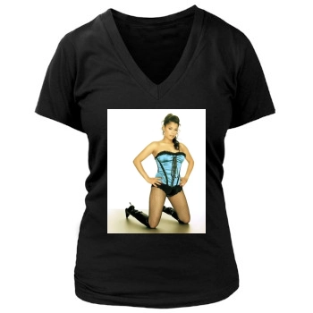 Blu Cantrell Women's Deep V-Neck TShirt