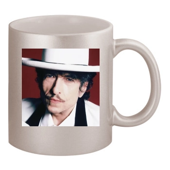 Bob Dylan 11oz Metallic Silver Mug