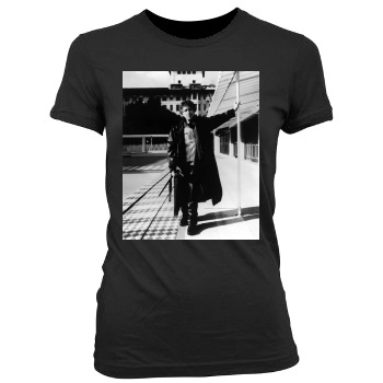 Bob Dylan Women's Junior Cut Crewneck T-Shirt