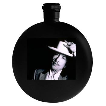 Bob Dylan Round Flask