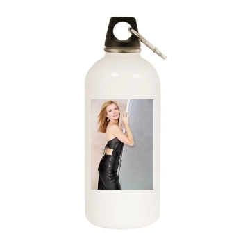 Bobbie Eakes White Water Bottle With Carabiner