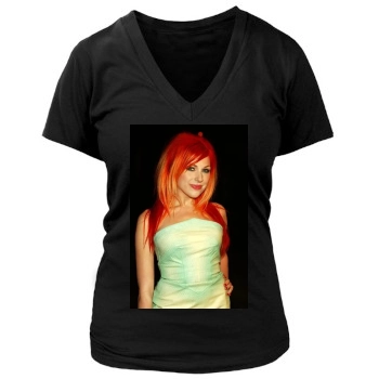 Bonnie McKee Women's Deep V-Neck TShirt