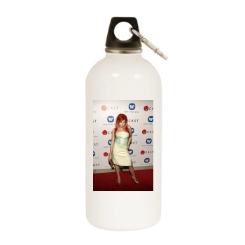 Bonnie McKee White Water Bottle With Carabiner