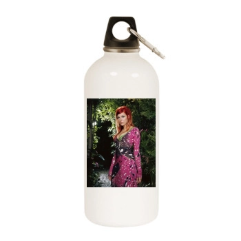 Bonnie McKee White Water Bottle With Carabiner