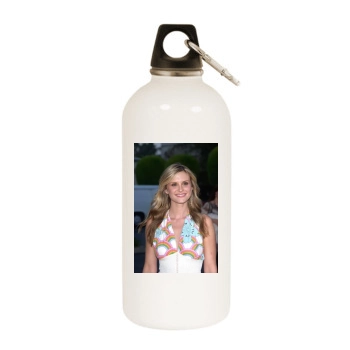 Bonnie Somerville White Water Bottle With Carabiner