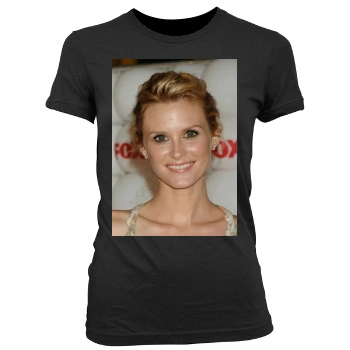 Bonnie Somerville Women's Junior Cut Crewneck T-Shirt