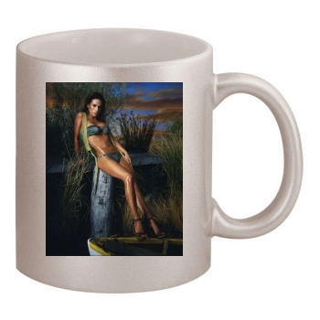 Bonnie-Jill Laflin 11oz Metallic Silver Mug