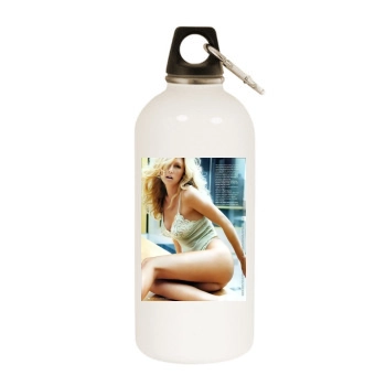 Brande Roderick White Water Bottle With Carabiner