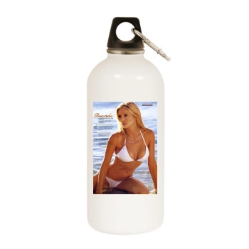 Brande Roderick White Water Bottle With Carabiner