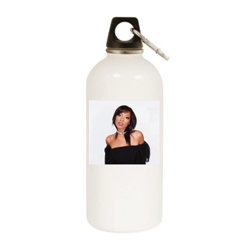 Brandy Norwood White Water Bottle With Carabiner