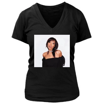 Brandy Norwood Women's Deep V-Neck TShirt