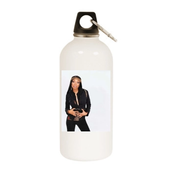 Brandy Norwood White Water Bottle With Carabiner