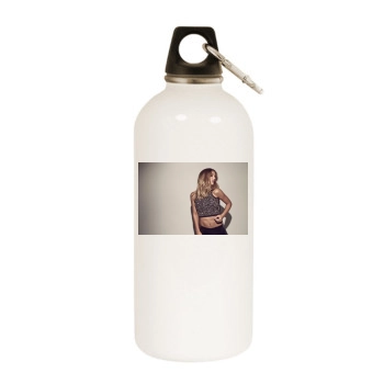 Adelen White Water Bottle With Carabiner
