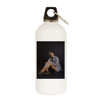 Adelen White Water Bottle With Carabiner