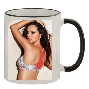 Adriana Lima 11oz Colored Rim & Handle Mug