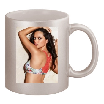 Adriana Lima 11oz Metallic Silver Mug