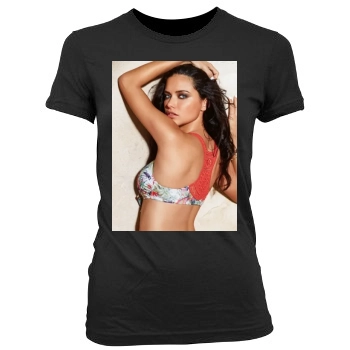 Adriana Lima Women's Junior Cut Crewneck T-Shirt