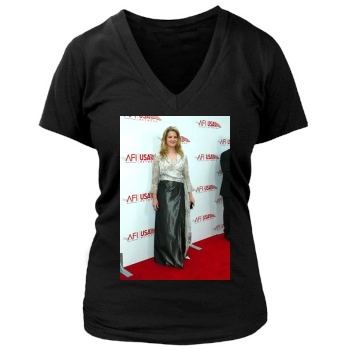 Bridget Fonda Women's Deep V-Neck TShirt