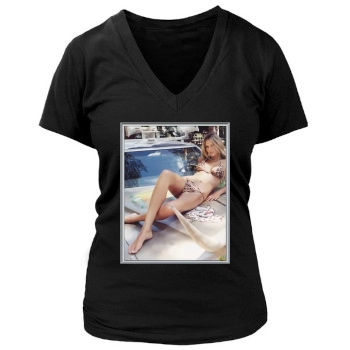 Bridget Hall Women's Deep V-Neck TShirt