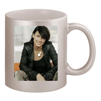 Bridget Moynahan 11oz Metallic Silver Mug