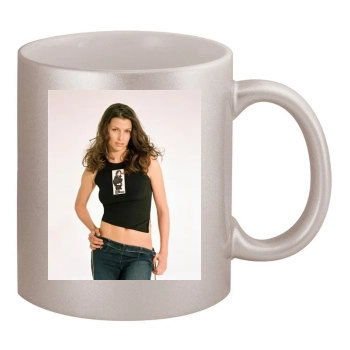 Bridget Moynahan 11oz Metallic Silver Mug