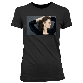 Angelina Jolie Women's Junior Cut Crewneck T-Shirt