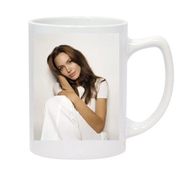 Angelina Jolie 14oz White Statesman Mug