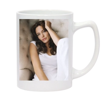 Angelina Jolie 14oz White Statesman Mug