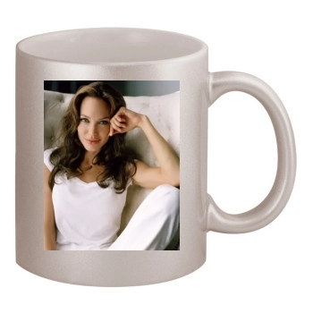 Angelina Jolie 11oz Metallic Silver Mug