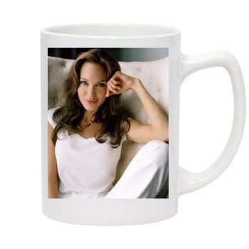 Angelina Jolie 14oz White Statesman Mug