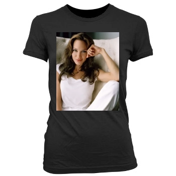 Angelina Jolie Women's Junior Cut Crewneck T-Shirt