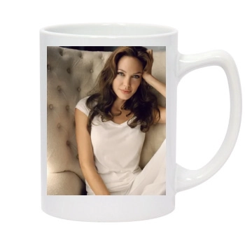 Angelina Jolie 14oz White Statesman Mug