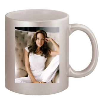 Angelina Jolie 11oz Metallic Silver Mug