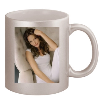 Angelina Jolie 11oz Metallic Silver Mug