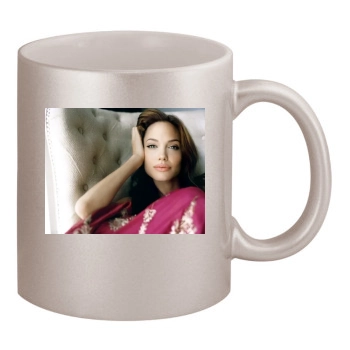 Angelina Jolie 11oz Metallic Silver Mug