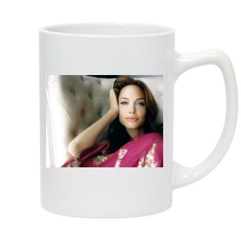 Angelina Jolie 14oz White Statesman Mug