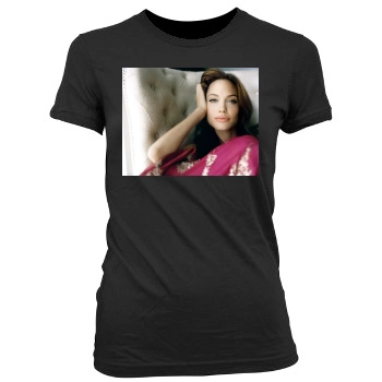 Angelina Jolie Women's Junior Cut Crewneck T-Shirt