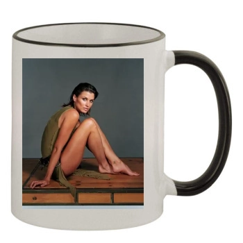 Bridget Moynahan 11oz Colored Rim & Handle Mug