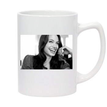 Angelina Jolie 14oz White Statesman Mug