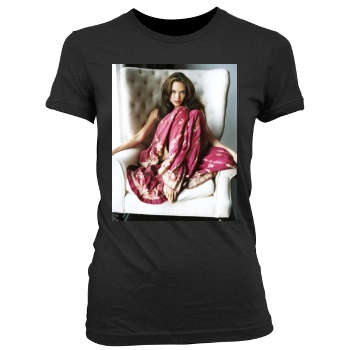 Angelina Jolie Women's Junior Cut Crewneck T-Shirt